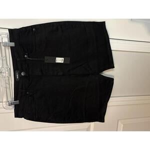 NOVA MEN Camel Slim Denim Shorts Black Size 34